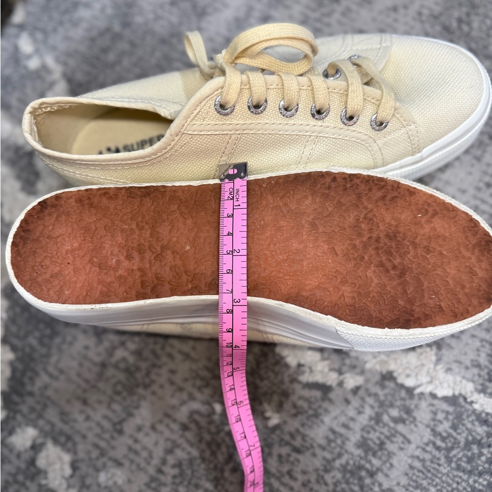 Superga 2790 Platform Sneakers- Women's Beige Canvas - Picture 10 of 10
